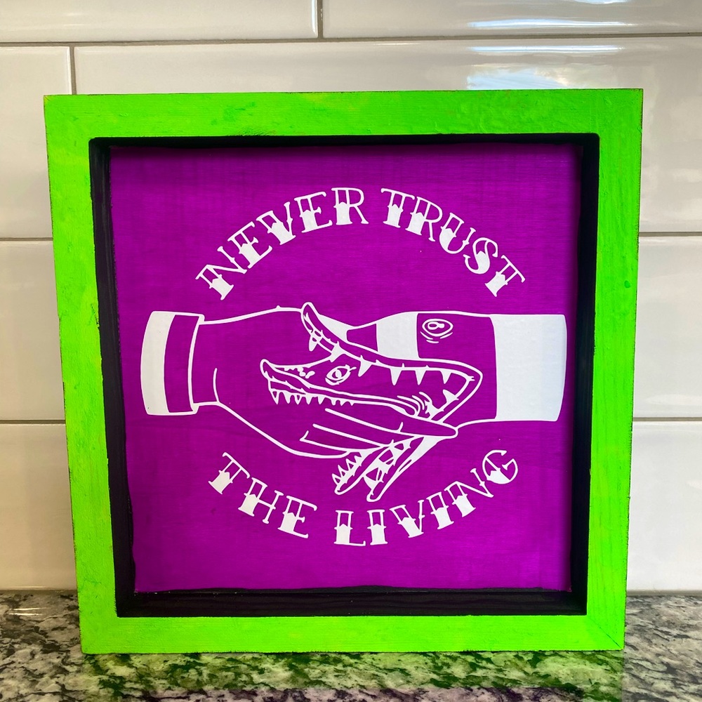 Handmade Beetlejuice sign